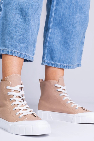 Bruine schoenen boven de enkel, „Citta"