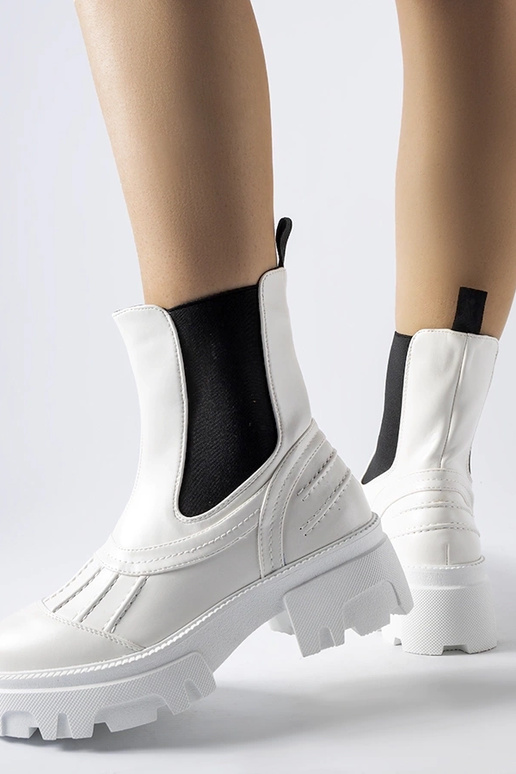 Witte stevige winterwerklaarzen,...