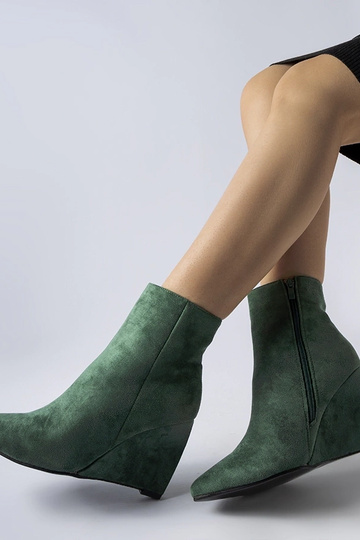 Grønne spidse ankelstøvler... 2