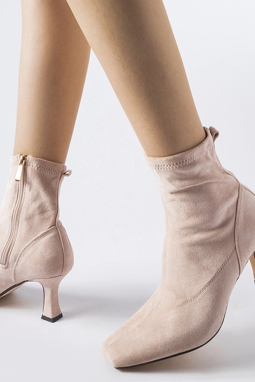 Pink lavhælede ankelstøvler Lucerne