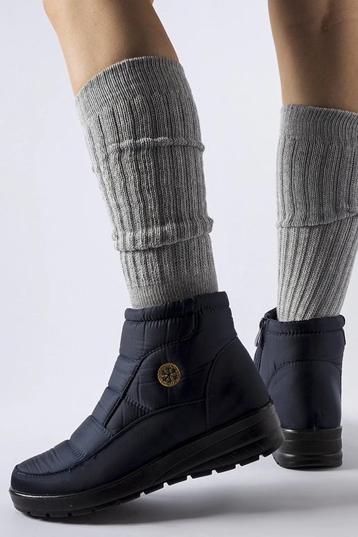 Vittore marineblå snestøvler med lav...