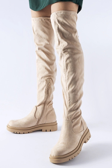 Milwake beige over knæet... 2