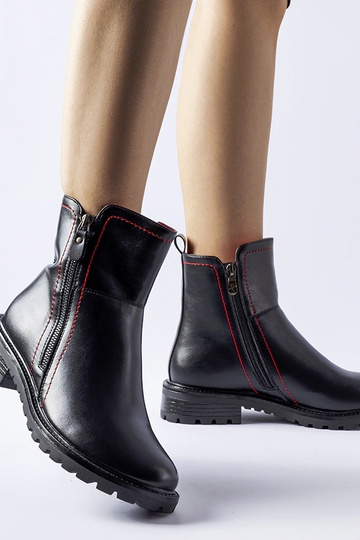 Zwarte enkellaarsjes met...