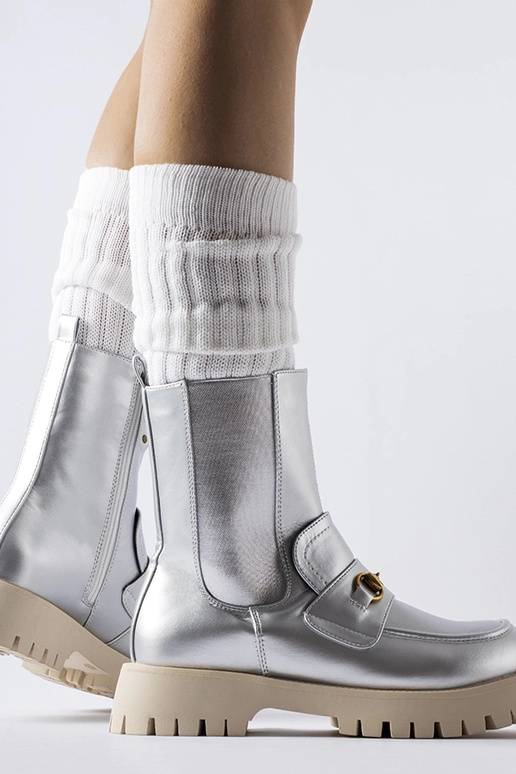 Zilveren gevoerde laarzen Overlook Zilveren gevoerde laarzen Overlook