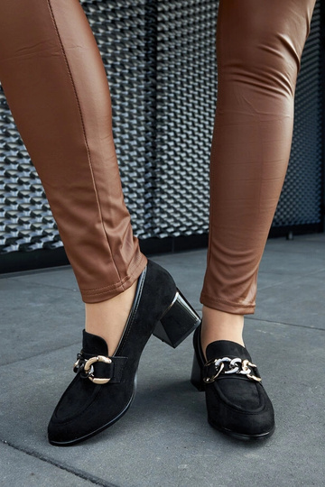 Zwarte schoenen met blokhak... 2