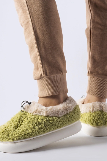 Grønne varme hjemmesko med... 2