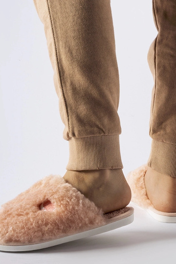 Pink varme hjemmesko med... 2