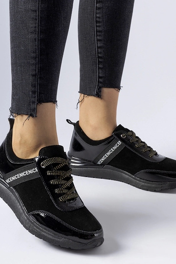 Sorte læder sneakers...