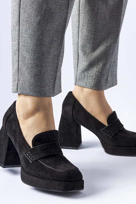 Zwarte pumps op hoge hak Solaine