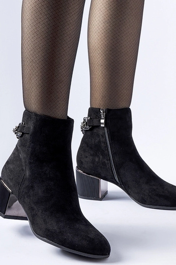 Zwarte enkelschoenen met...