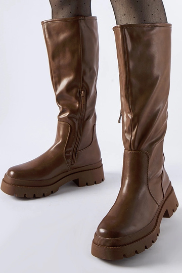 Brune flade klassiske...