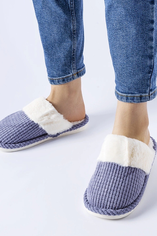 Blå varme Frappier hjemmesko