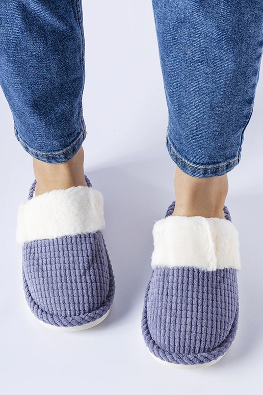 Blå varme Frappier hjemmesko