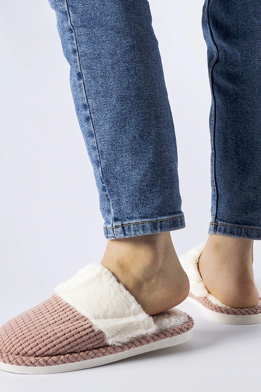 Frappier pink varme hjemmesko