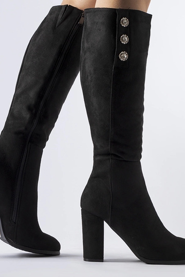 Zwarte laarzen versierd met... 2