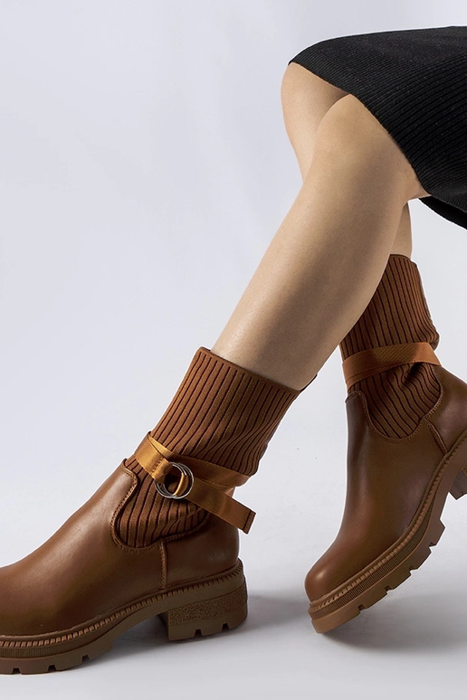 Brune strømpeisolerede støvler Picker