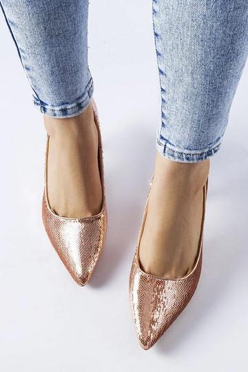 Ernesto pink stilet pumps med pailletter 2