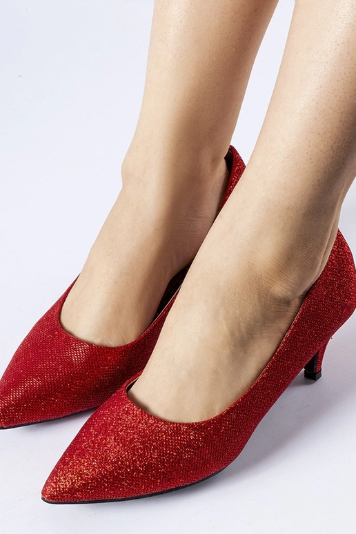 Rød glitter low-top pumps Pescara Rød glitter low-top pumps Pescara