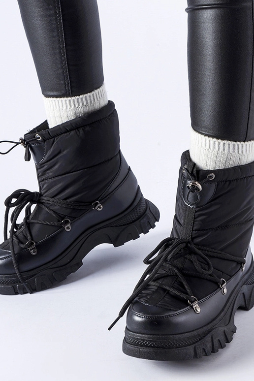 Sorte isolerede Aubine snestøvler