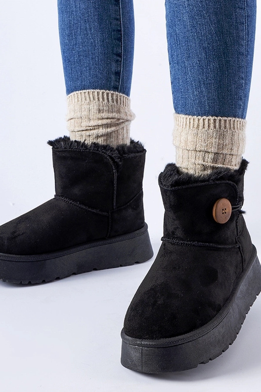 Sorte isolerede snestøvler med Ronco...