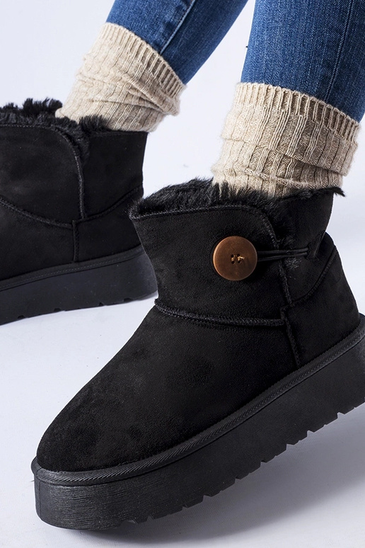 Sorte isolerede snestøvler med Ronco...