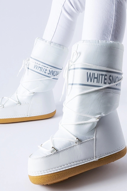 Witte lichte verwarmde sneeuwlaarzen...