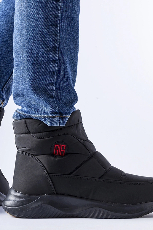 Sorte korte isolerede snestøvler Chesnut