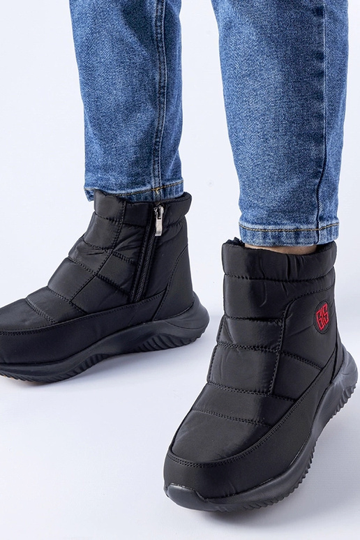 Sorte korte isolerede snestøvler Chesnut