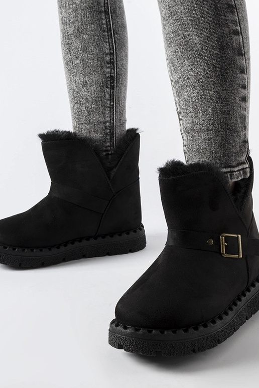 Sorte isolerede snestøvler med...