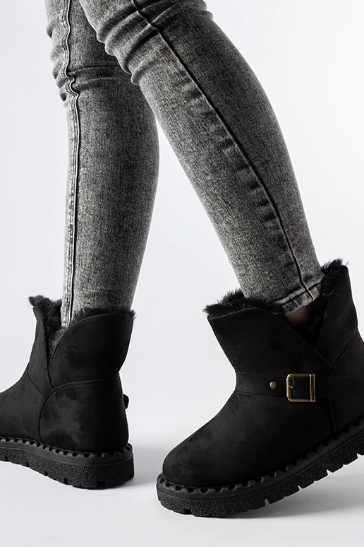 Sorte isolerede snestøvler med...