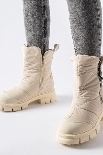 Beige isolerede quiltede...