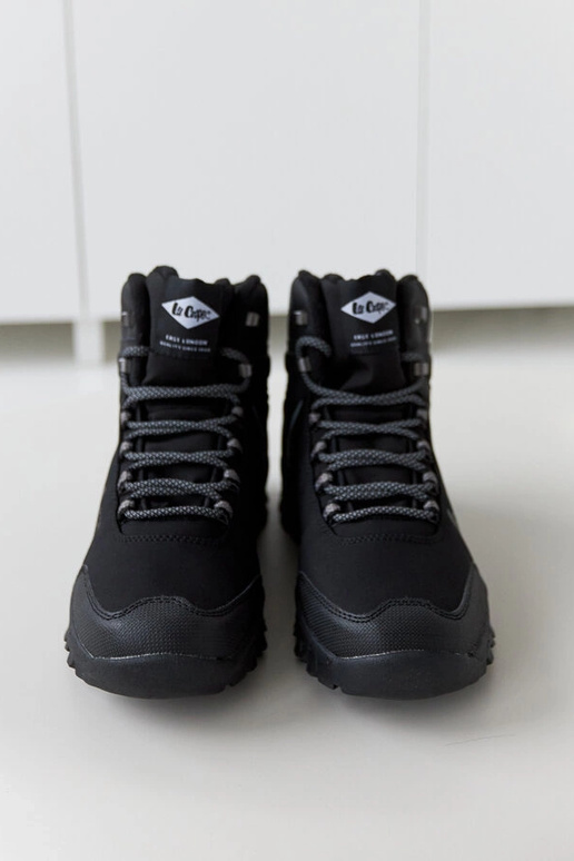 Zwarte gevoerde heren wandelschoenen...