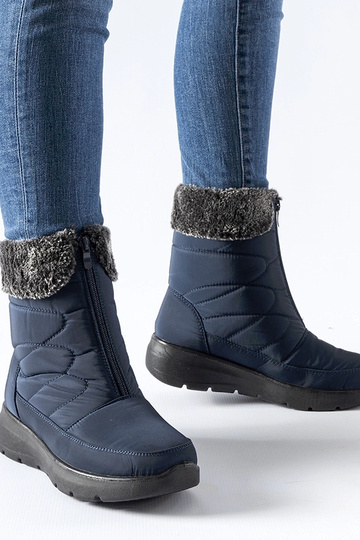 Brownton Navy Blue Wedge snestøvler 2