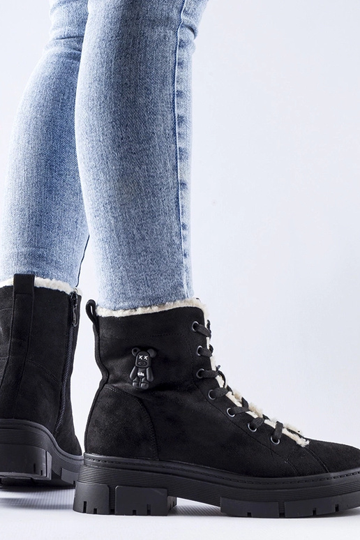 Zwarte geïsoleerde schoenen van...