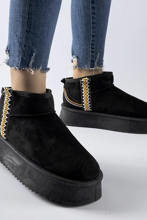 Sorte Scavi platform snestøvler