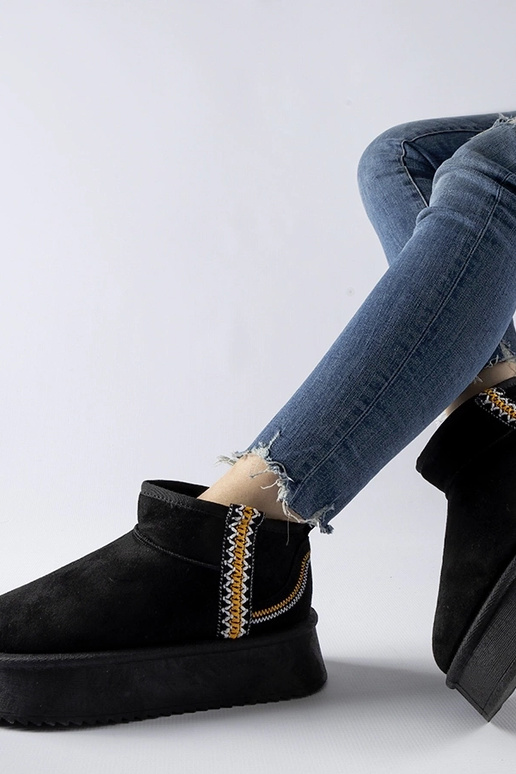 Sorte Scavi platform snestøvler