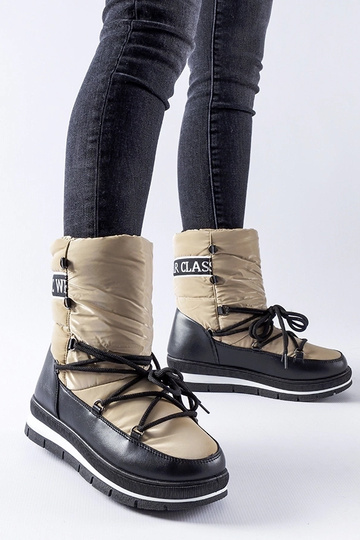 Donkerbeige sneeuwlaarzen...