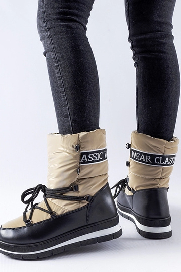 Donkerbeige sneeuwlaarzen... 2