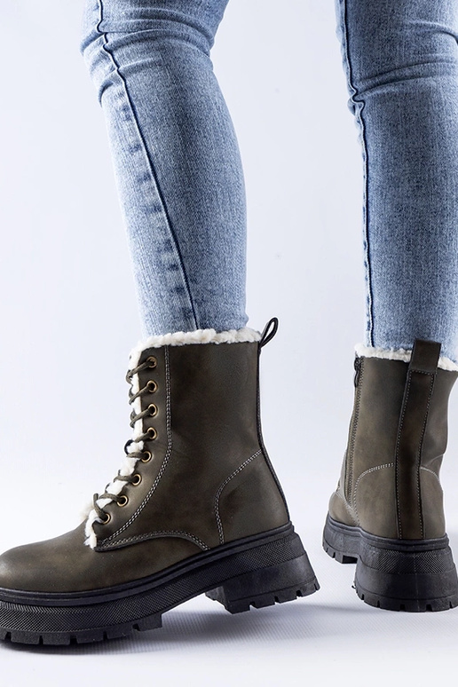 Groene gevoerde bergschoenen Tadasuni Groene gevoerde bergschoenen Tadasuni