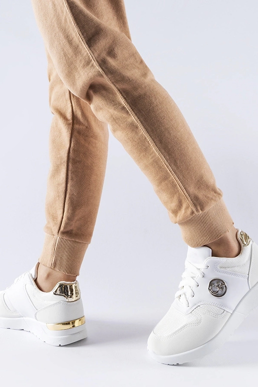 Almenno hvide sportssneakers