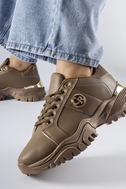 Brune sneakers med massiv Arpaia-sål