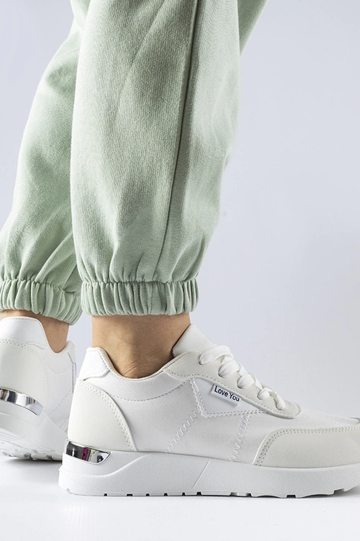 Geraldino sneakers i hvidt stof