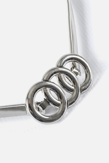 Sølv Bartolomeo elastisk bælte 2