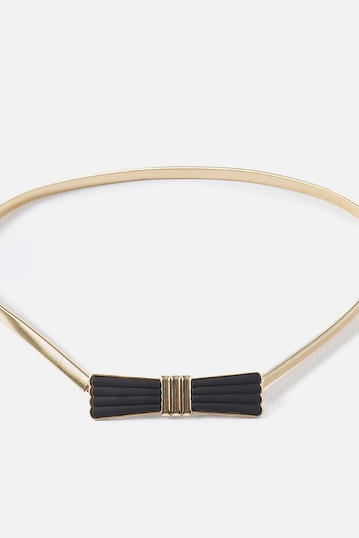 Guld elastisk bælte med Cadignano sløjfe