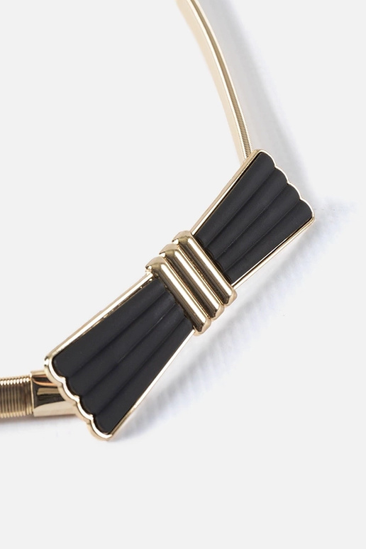 Guld elastisk bælte med Cadignano sløjfe