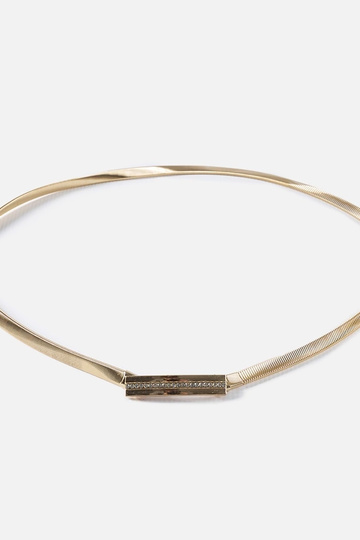 Guld elastisk rem med...