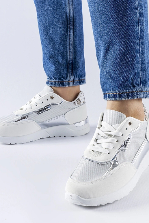 Roganzuolo hvide glitter sneakers