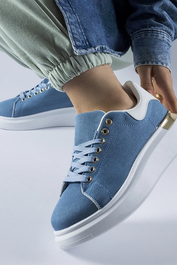 Marineblå Scuderlando platform sneakers