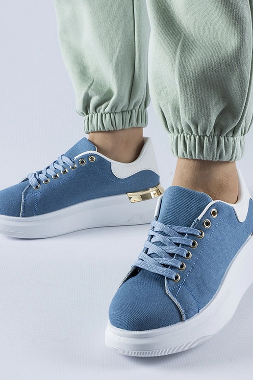 Marineblå Scuderlando platform sneakers