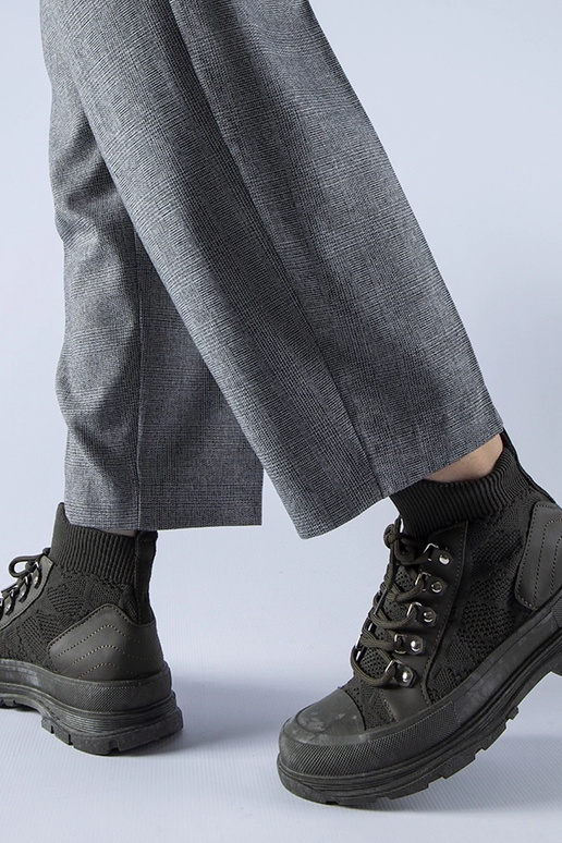 Grønne high-top stof sneakers Casalma Grønne high-top stof sneakers Casalma